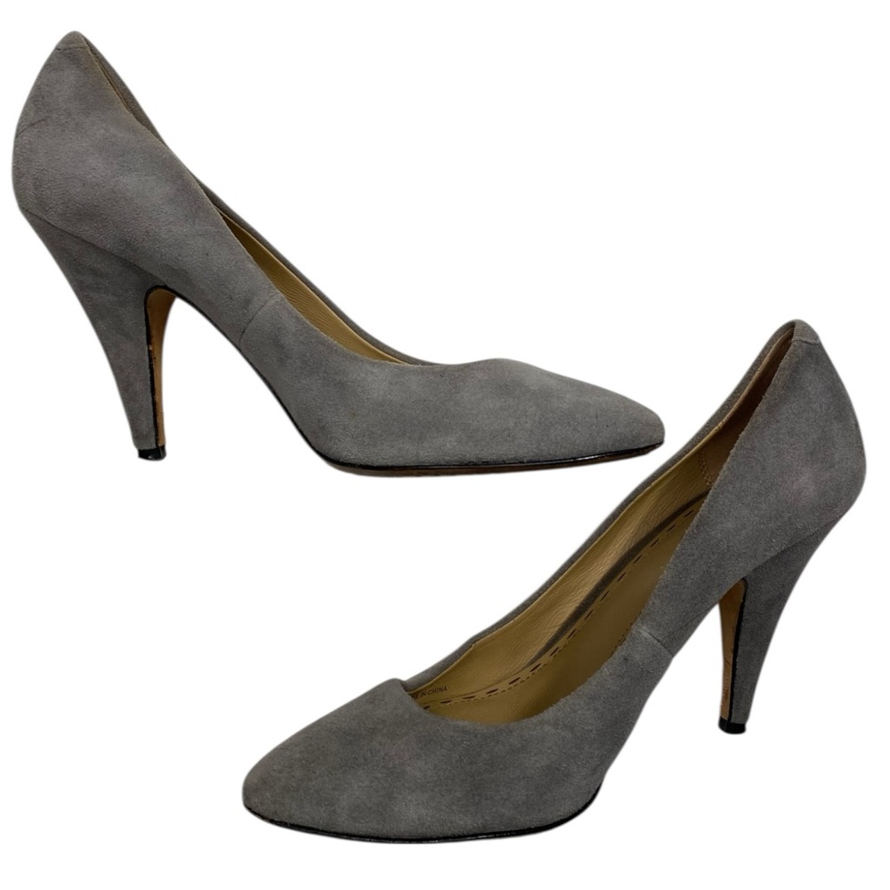 Coach Gray Suede Women's Pumps - Picture 3 of 8